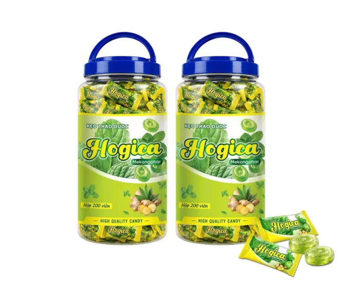 Kẹo Thảo Dược Hogica Mekongphar Hủ 200 Viên